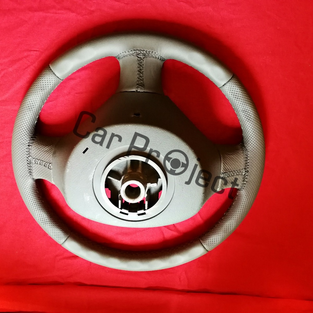 ZAPORA Coprimozzo Volante per Peugeot 207 06-14 per Expert 08-16 per Partner 09-18 per Fiat Scudo 10-16 Coprivolante in Pelle Antiscivolo per Auto(Orange